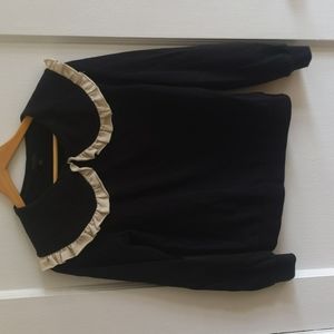 Current Air ruffle statement collar sweatshirt